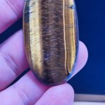 Colgante Plata Ovalado XL Ojo de Tigre | Protección – Fuerza – Confianza