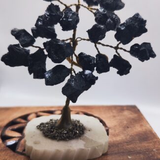 Árbol de Turmalina con Base de Pirita | Protección – Abundancia – Equilibrio