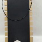 Collar Facetado de Espinela Negra en Plata | Protección – Fuerza – Equilibrio