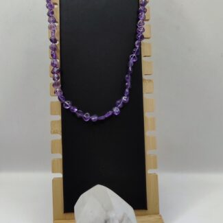 Collar de Amatista Corazón | Protección – Intuición – Equilibrio