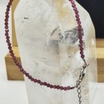 Pulsera de Granate Facetado en Plata | Energía – Pasión – Fuerza Interior