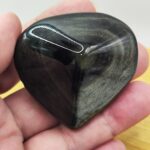 Corazón de Obsidiana Dorada | Protección – Poder Personal – Claridad Interior